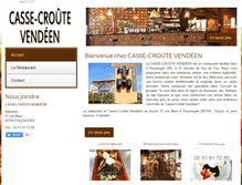 Tablet Screenshot of casse-croute-vendeen.com